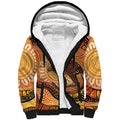 Indigenous Kangaroo Australia Sherpa Hoodie Australian Aboriginal Art Proud