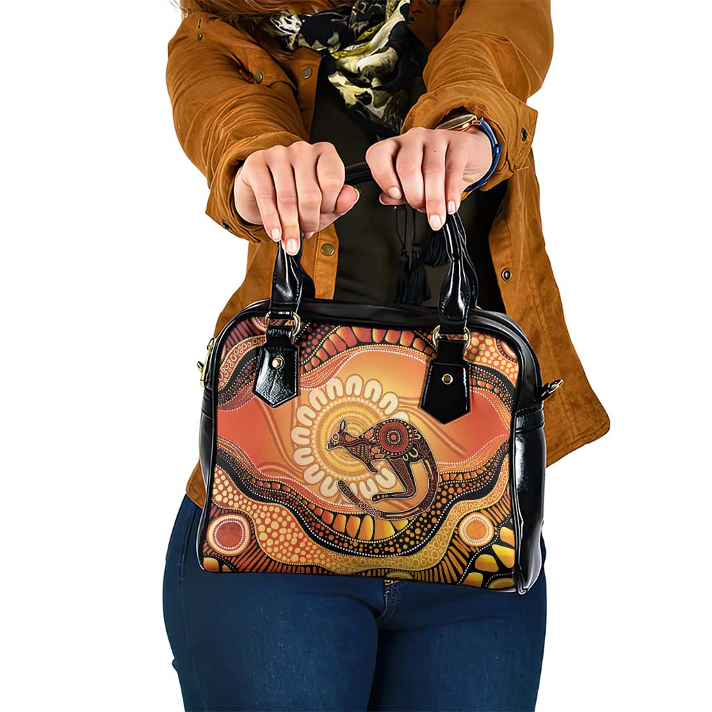 Indigenous Kangaroo Australia Shoulder Handbag Australian Aboriginal Art Proud