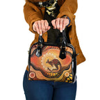 Indigenous Kangaroo Australia Shoulder Handbag Australian Aboriginal Art Proud