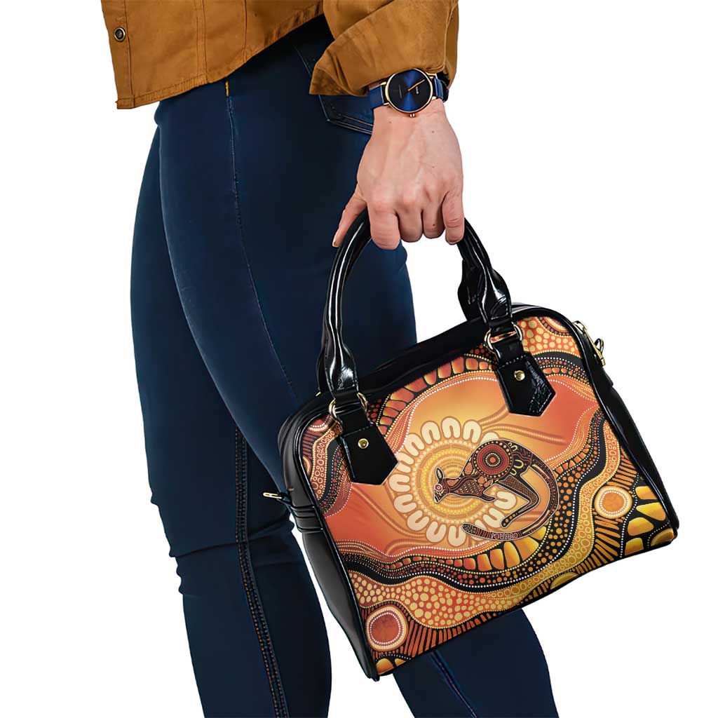 Indigenous Kangaroo Australia Shoulder Handbag Australian Aboriginal Art Proud