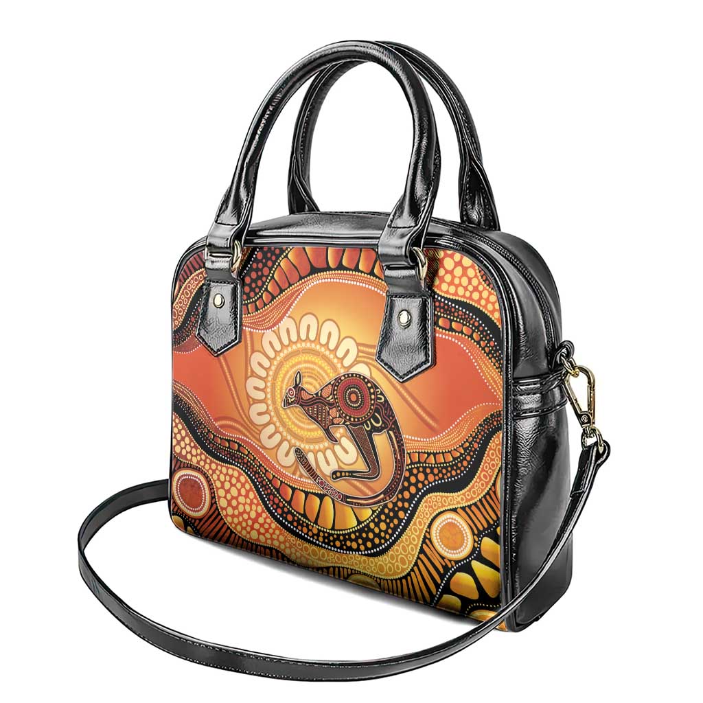 Indigenous Kangaroo Australia Shoulder Handbag Australian Aboriginal Art Proud