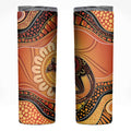 Indigenous Kangaroo Australia Skinny Tumbler Australian Aboriginal Art Proud
