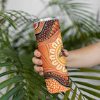 Indigenous Kangaroo Australia Skinny Tumbler Australian Aboriginal Art Proud