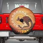 Indigenous Kangaroo Australia Spare Tire Cover Australian Aboriginal Art Proud
