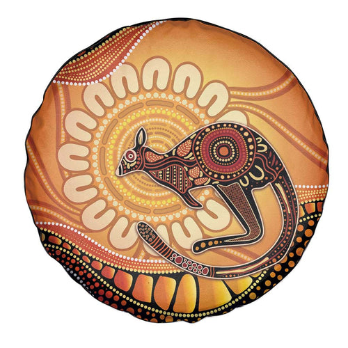 Indigenous Kangaroo Australia Spare Tire Cover Australian Aboriginal Art Proud