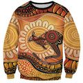 Indigenous Kangaroo Australia Sweatshirt Australian Aboriginal Art Proud