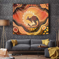 Indigenous Kangaroo Australia Tapestry Australian Aboriginal Art Proud