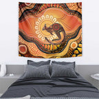 Indigenous Kangaroo Australia Tapestry Australian Aboriginal Art Proud