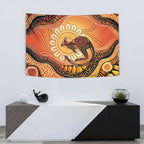 Indigenous Kangaroo Australia Tapestry Australian Aboriginal Art Proud