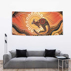 Indigenous Kangaroo Australia Tapestry Australian Aboriginal Art Proud