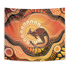 Indigenous Kangaroo Australia Tapestry Australian Aboriginal Art Proud
