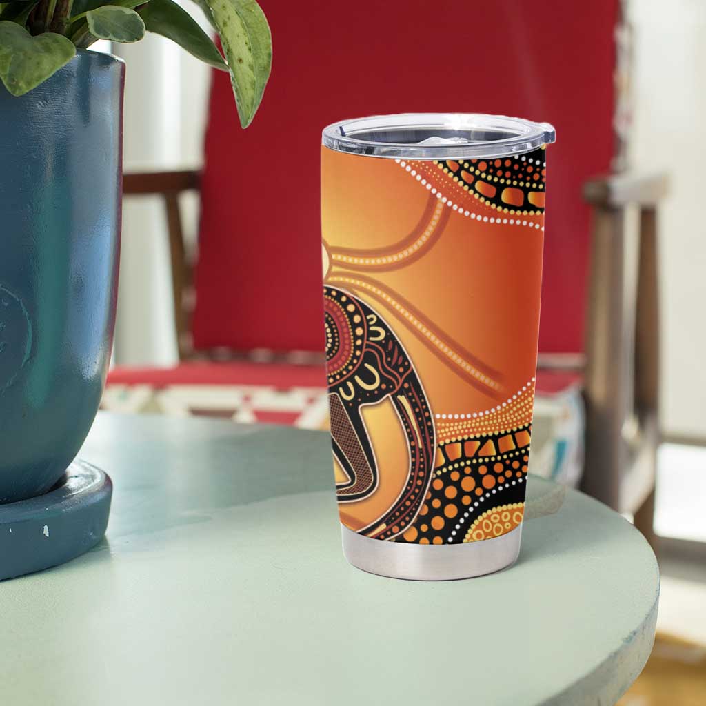 Indigenous Kangaroo Australia Tumbler Cup Australian Aboriginal Art Proud