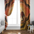 Indigenous Kangaroo Australia Window Curtain Australian Aboriginal Art Proud