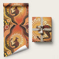 Indigenous Kangaroo Australia Wrapping Paper Australian Aboriginal Art Proud