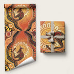 Indigenous Kangaroo Australia Wrapping Paper Australian Aboriginal Art Proud