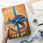 Indigenous Kangaroo Australia Wrapping Paper Australian Aboriginal Art Proud