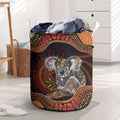 Indigenous Koala Australia Laundry Basket Australian Aboriginal Art Proud