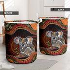 Indigenous Koala Australia Laundry Basket Australian Aboriginal Art Proud