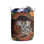 Indigenous Koala Australia Laundry Basket Australian Aboriginal Art Proud