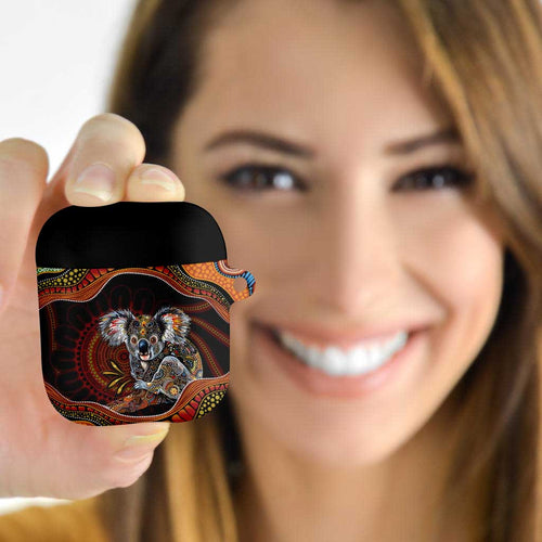 Indigenous Koala Australia AirPods Case Australian Aboriginal Art Proud