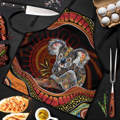 Indigenous Koala Australia Apron Australian Aboriginal Art Proud