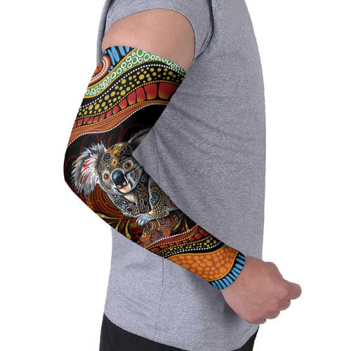 Indigenous Koala Australia Arm Sleeves Australian Aboriginal Art Proud