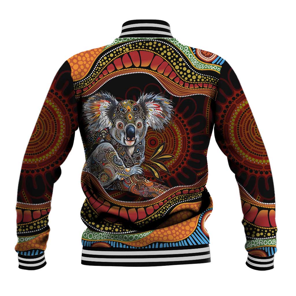 Indigenous Koala Australia Baseball Jacket Australian Aboriginal Art Proud