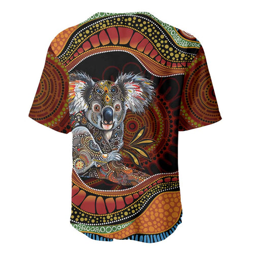 Indigenous Koala Australia Baseball Jersey Australian Aboriginal Art Proud