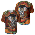 Indigenous Koala Australia Baseball Jersey Australian Aboriginal Art Proud