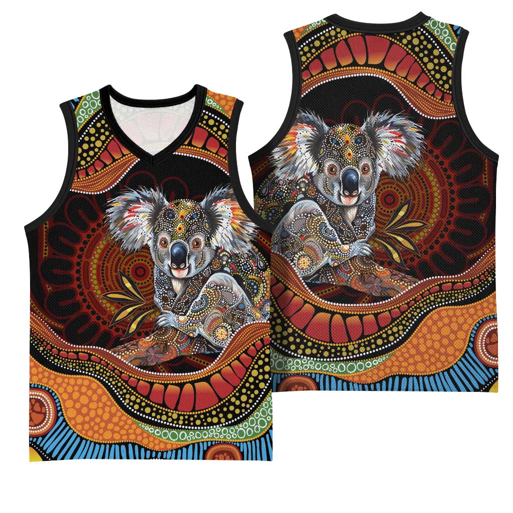 Indigenous Koala Australia Basketball Jersey Australian Aboriginal Art Proud