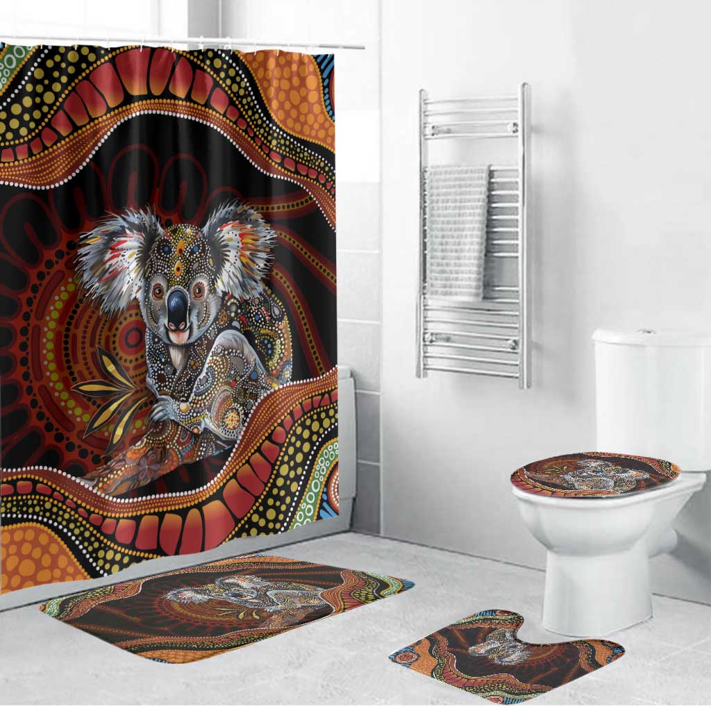 Indigenous Koala Australia Bathroom Set Australian Aboriginal Art Proud