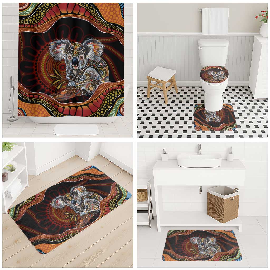 Indigenous Koala Australia Bathroom Set Australian Aboriginal Art Proud