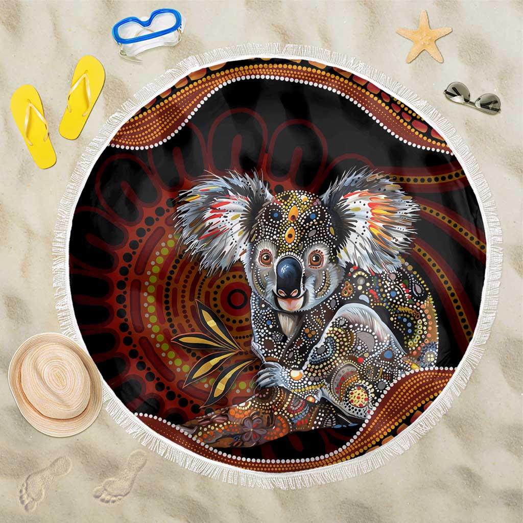 Indigenous Koala Australia Beach Blanket Australian Aboriginal Art Proud