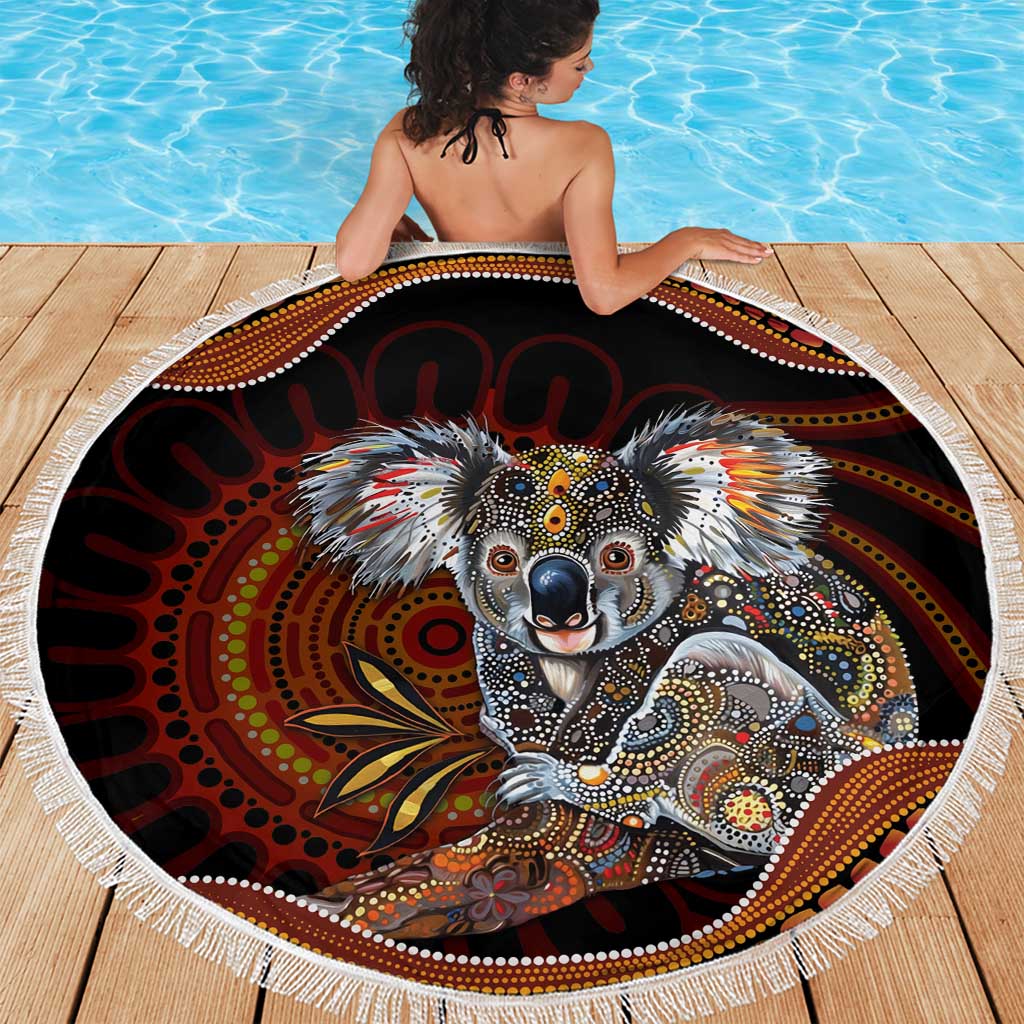 Indigenous Koala Australia Beach Blanket Australian Aboriginal Art Proud