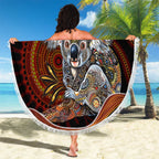 Indigenous Koala Australia Beach Blanket Australian Aboriginal Art Proud