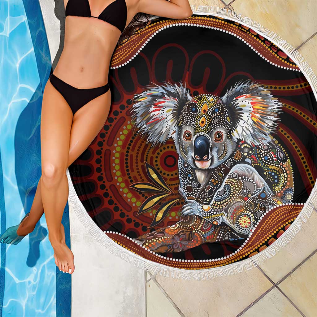 Indigenous Koala Australia Beach Blanket Australian Aboriginal Art Proud