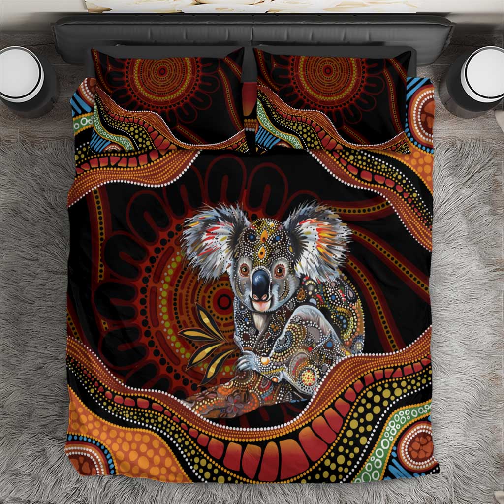 Indigenous Koala Australia Bedding Set Australian Aboriginal Art Proud