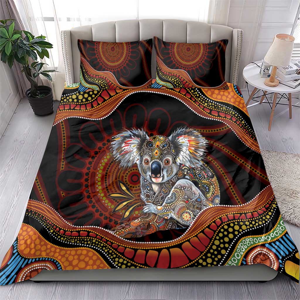 Indigenous Koala Australia Bedding Set Australian Aboriginal Art Proud
