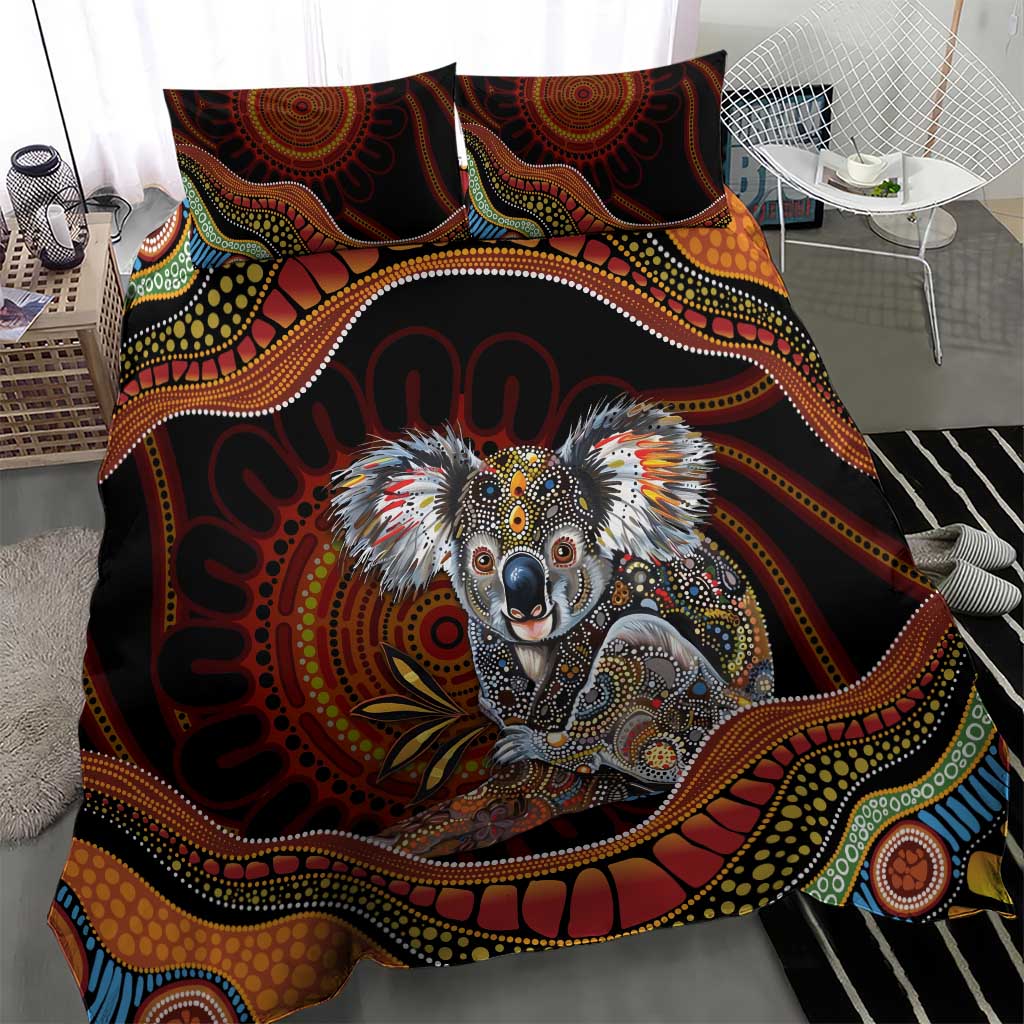 Indigenous Koala Australia Bedding Set Australian Aboriginal Art Proud