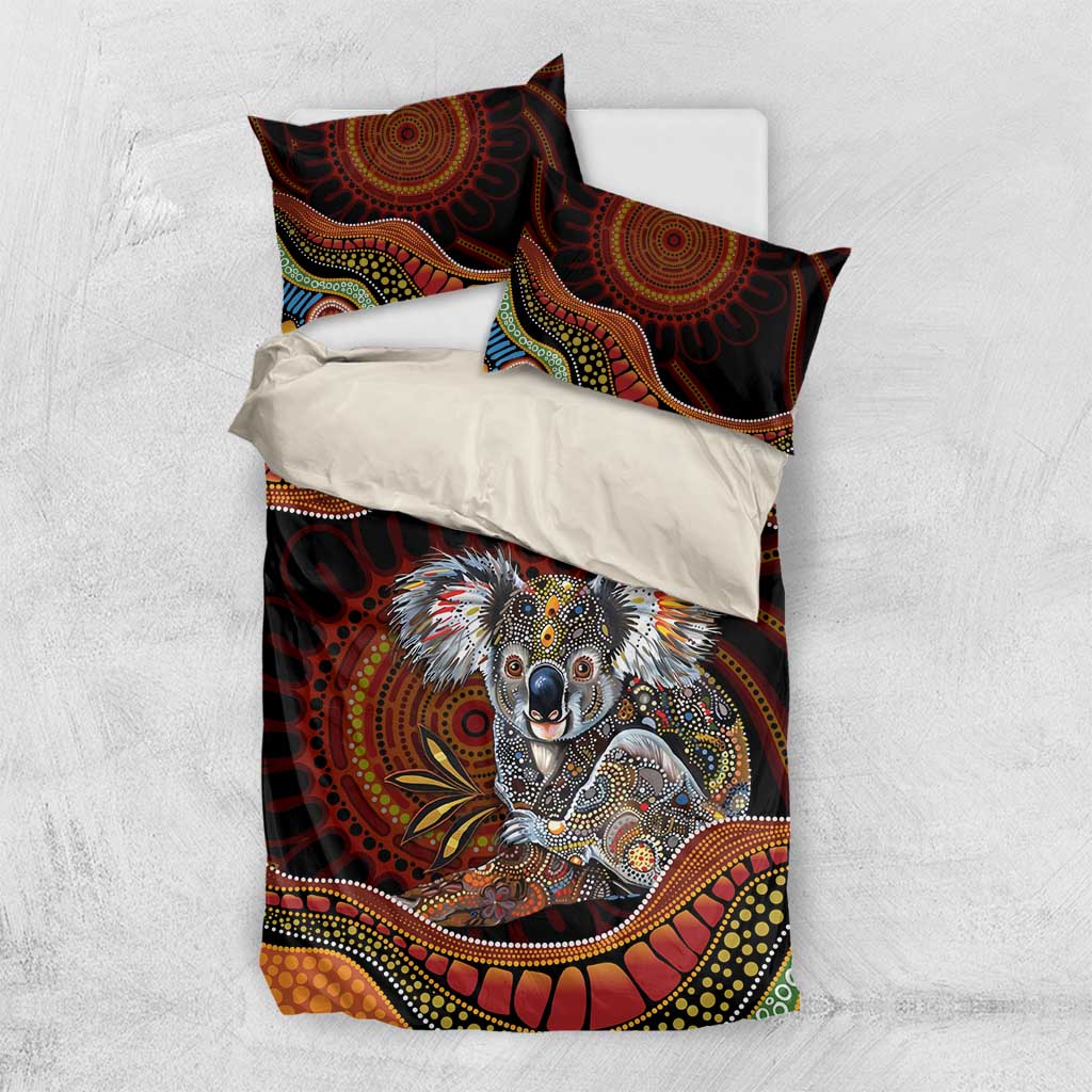 Indigenous Koala Australia Bedding Set Australian Aboriginal Art Proud