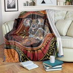 Indigenous Koala Australia Blanket Australian Aboriginal Art Proud