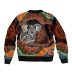 Indigenous Koala Australia Bomber Jacket Australian Aboriginal Art Proud