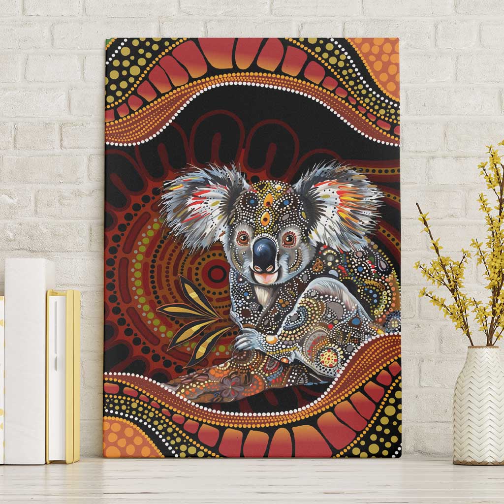 Indigenous Koala Australia Canvas Wall Art Australian Aboriginal Art Proud