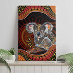 Indigenous Koala Australia Canvas Wall Art Australian Aboriginal Art Proud