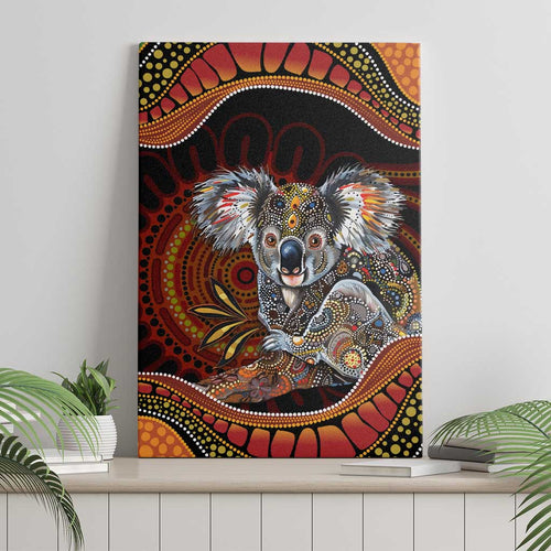 Indigenous Koala Australia Canvas Wall Art Australian Aboriginal Art Proud