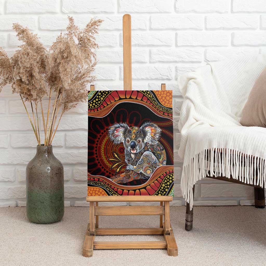 Indigenous Koala Australia Canvas Wall Art Australian Aboriginal Art Proud