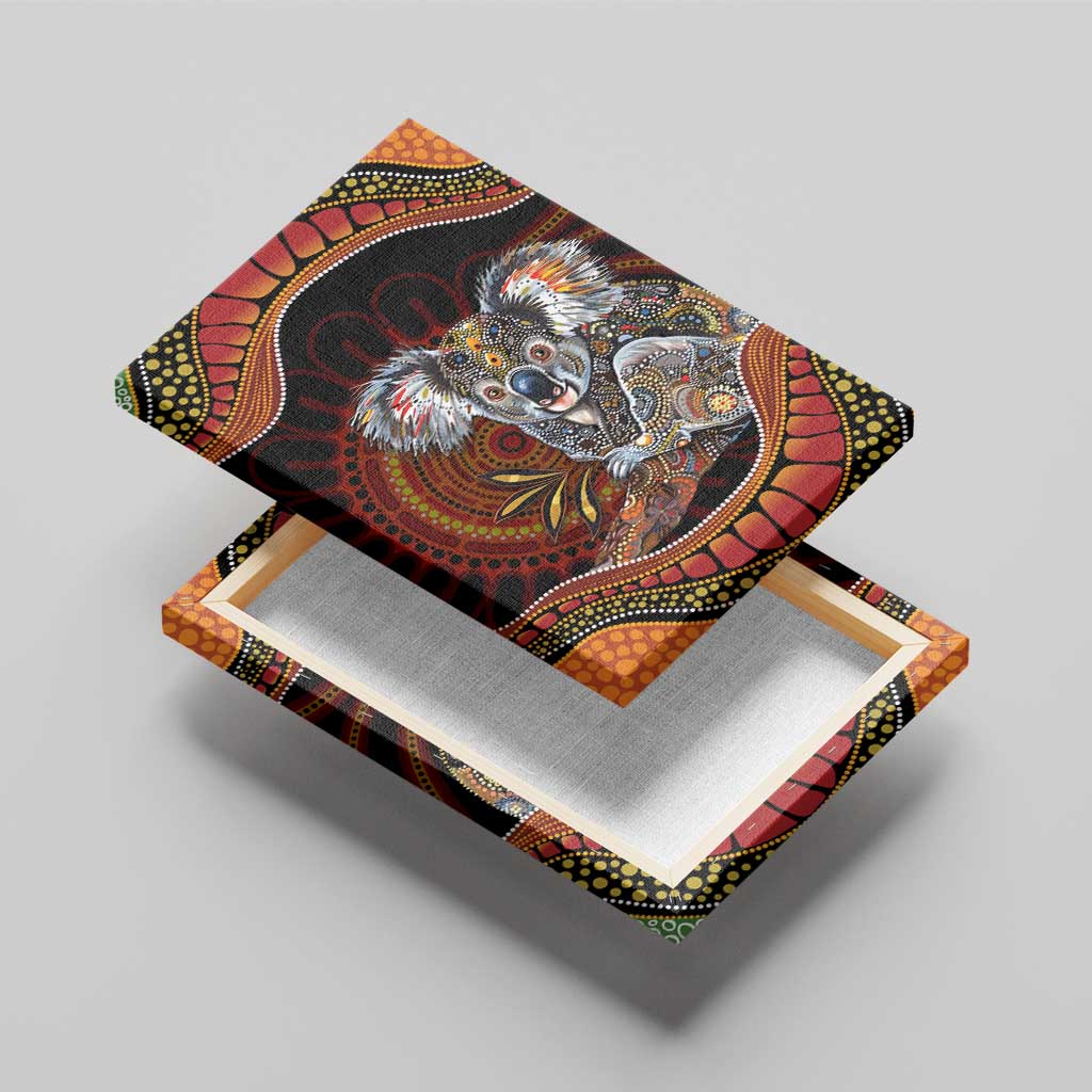 Indigenous Koala Australia Canvas Wall Art Australian Aboriginal Art Proud