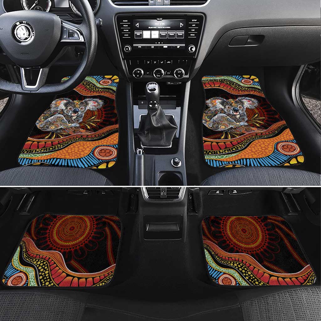 Indigenous Koala Australia Car Mats Australian Aboriginal Art Proud