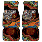 Indigenous Koala Australia Car Mats Australian Aboriginal Art Proud