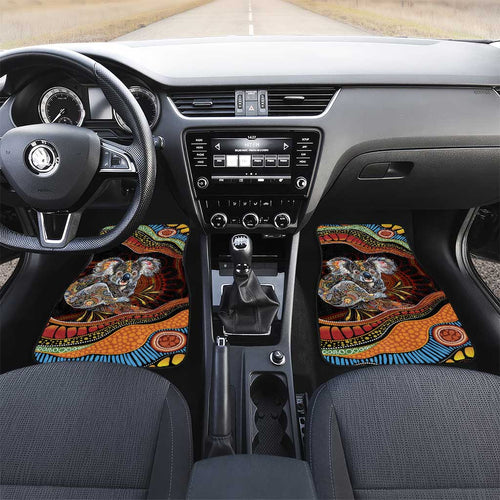 Indigenous Koala Australia Car Mats Australian Aboriginal Art Proud